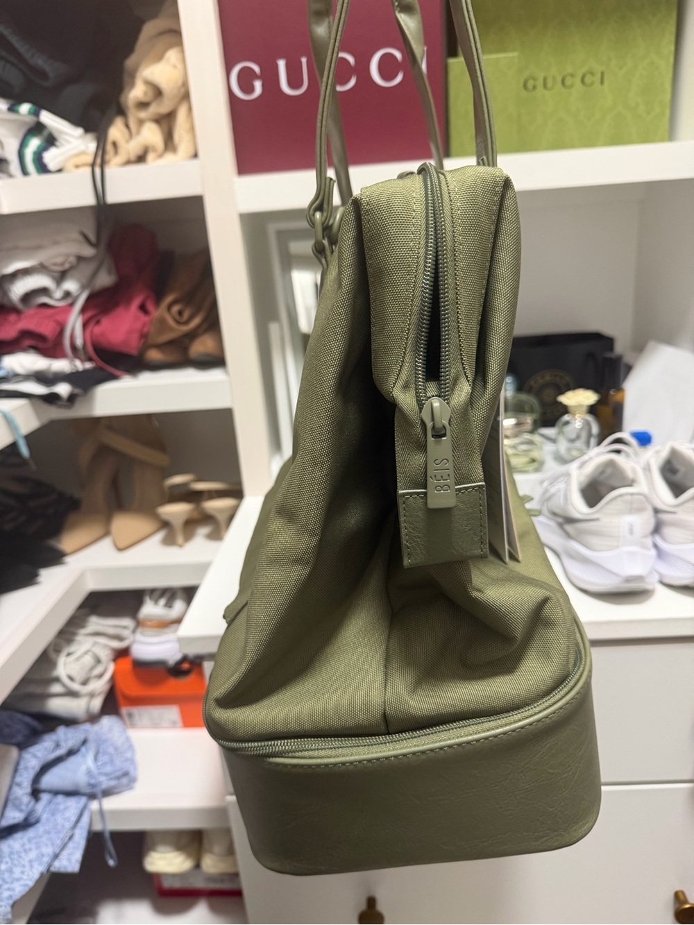 Olive Green Beis Bag - Picture 2 of 3